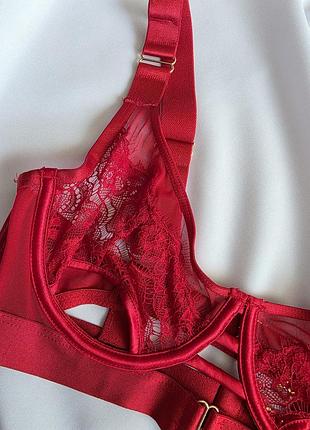 Бюст красный hunkemoller private collection 75c 4