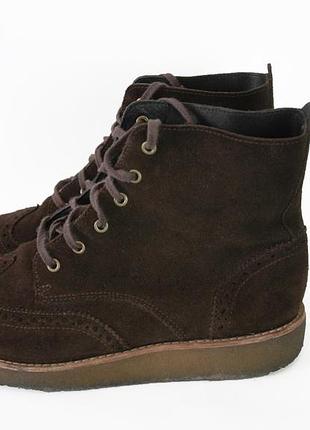 Clarks замшевые броги