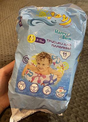 Підгузки-трусики для плавання joy happy swim розмір m (9-15 кг)