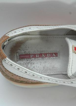 Prada leather brogues5 фото