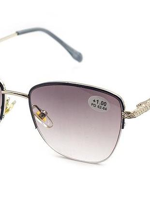 Очки seventy 25531-c2 тонированные в металлической оправе +1,50