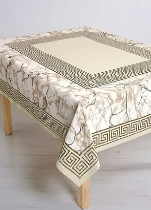 Скатертина пвх на тканинній основі 120×150 см мармуровий візерунок