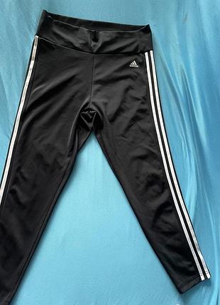 Спортивні легінси adidas з класичними трьома смужками l/xl