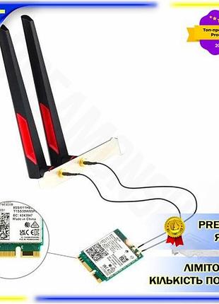Dm сетевая карта m.2 спецификация 2.2 fenvi wifi 7 до 8800 mbps bluetooth 5.4 для компьютера с intel д spe|lz