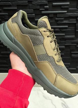 Чоловічі літні тактичні кросівки. 36-50р олива. повністю натуральна шкіра! mblm-1062 47