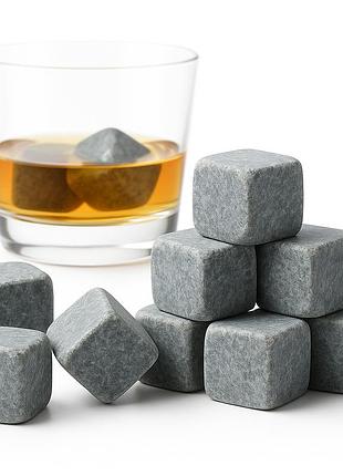 Камни для виски whiskey stones из стеатита (9шт) hq-68