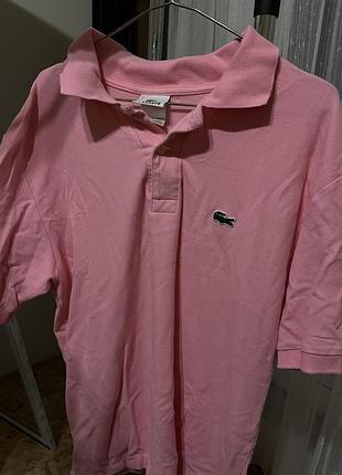 Рожева футболка lacoste