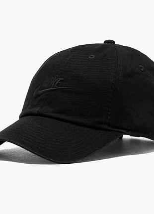 Кепка унісекс nike club unstructured futura wash cap black fb5368-010 l/xl
