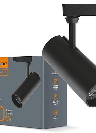 Світильник світлодіодний трековий 20w 4100k чорний (vl-tr04-204b) videx