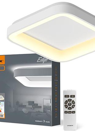 Светильник светодиодный квадратный накладной edge-sc-72w-white 2700-6000k (vle-esc-72w) videx