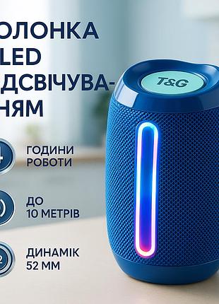 Колонка з підсвічуванням і світловою музикою, колонка з ргб підсвічуванням usb s bluetooth pe-82