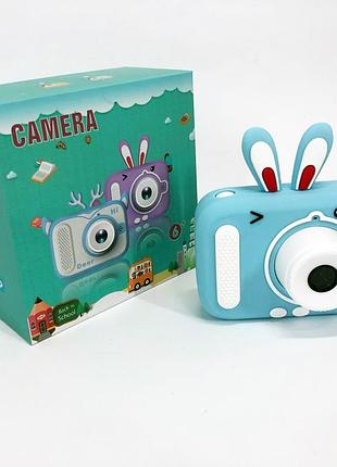 Дитячий цифровий фотоапарат x900 rabbit колір: блакитний pc-44