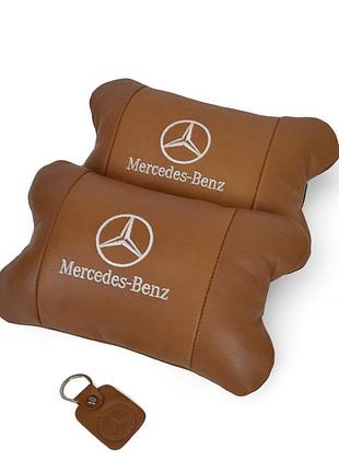 Подушка для шиї для водія mercedes-benz, подарунок водієві, подушки під голову автомобіль fy-15