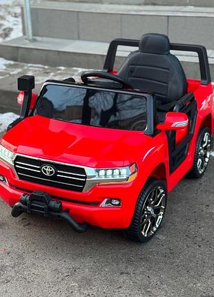 Детский электромобиль на аккумуляторе джип toyota m 5101 на радиоуправлении детей 2-6 лет красный