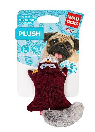 Игрушка для собак waudog fun plush белка, трикотаж, ш 4 см, д 9 см, s