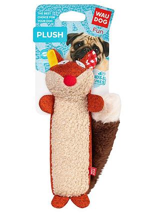 Игрушка для собак waudog fun plush лиса, трикотаж, ш 5 см, дл 18 см, m