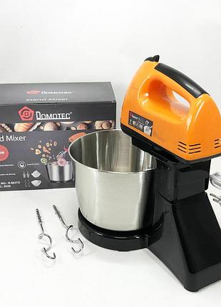 Миксер для удобного приготовления пищи domotec r6637o 250 w, миксер с дополнительными насадками si-41