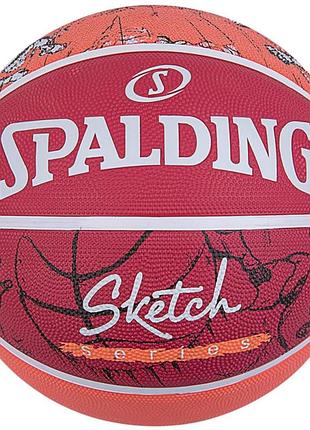 М'яч баскетбольний spalding sketch jump r.7 жовтогарячий (406145)