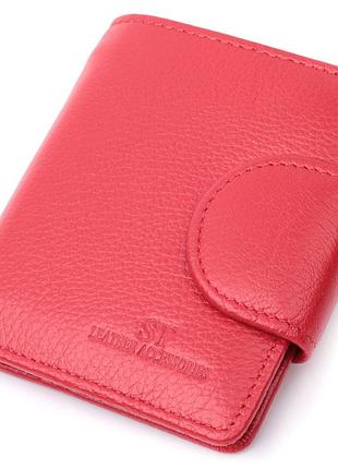 Вертикальный кошелек для ярких женщин из натуральной кожи st leather 22702 красный