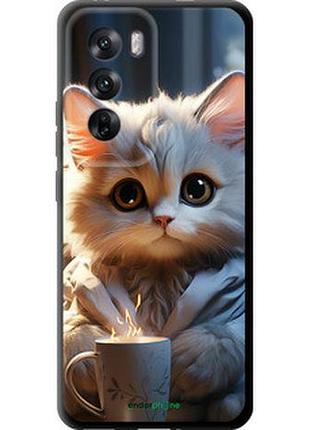 Чехол на oppo reno12 5g white cat "5646b-3742-2448"