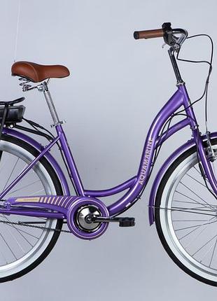 Електровелосипед st 26" dorozhnik eaquamarine рама 17" 36b 12.5а/год 350 вт фіолетовий (elb-d-26-255)