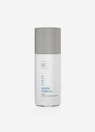 Очищувач для обличчя 3 в 1 holy land renew formula 3 in1 soap cleanser & toner 150 мл