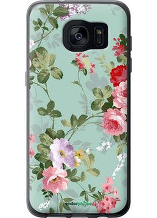 Чехол на samsung galaxy s7 edge g935f цветочные обои 2 "862u-257-2448"