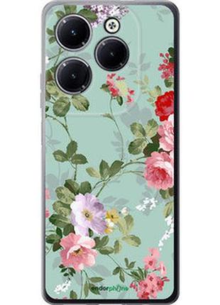 Чехол на infinix hot 40 цветочные обои 2 "862u-3503-2448"