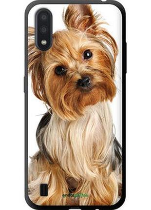 Чехол на samsung galaxy a01 a015f йоркширский терьер с хвостиком "930b-1842-2448"