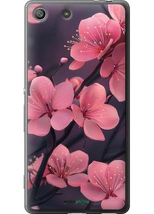 Чехол на sony xperia m5 e5633 пурпурная сакура "6075u-217-2448"