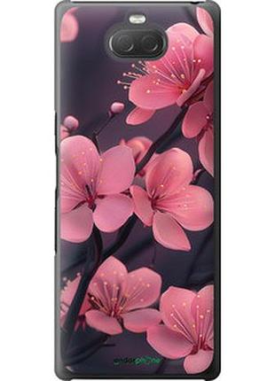 Чехол на sony xperia 10 plus i4213 пурпурная сакура "6075t-1690-2448"