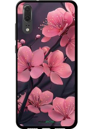 Чохол на huawei p20 пурпурова сакура "6075b-1396-2448"