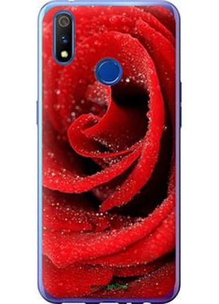 Чехол на realme x lite красная роза "529u-2030-2448"