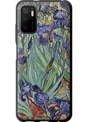 Чехол на xiaomi poco m3 pro винсент ван гог. ирисы "161b-2369-2448"