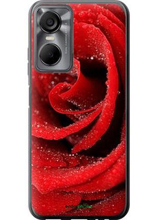 Чехол на tecno pop 6 pro be8 красная роза "529u-2929-2448"