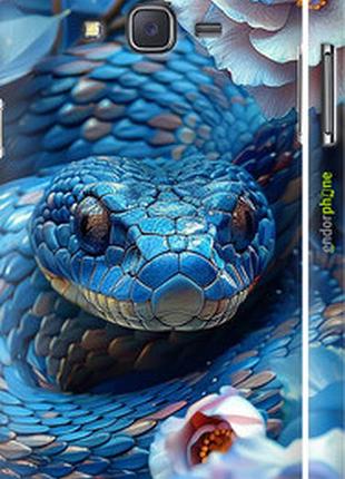Чехол на samsung galaxy j7 j700h blue snake "6079m-101-2448"