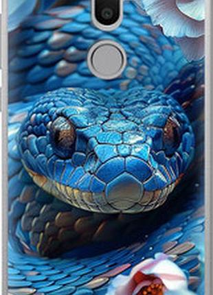 Чехол на xiaomi mi 5s plus blue snake "6079u-396-2448"