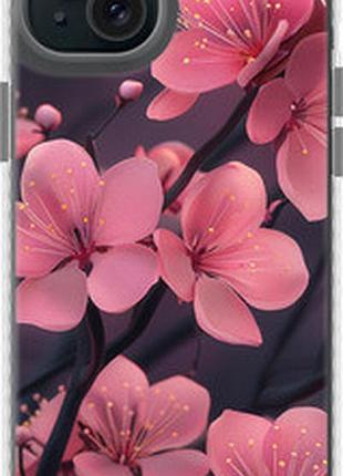 Чехол на iphone 15 plus пурпурная сакура "6075pm-3097-2448"
