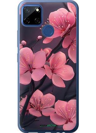 Чохол на realme 7i пурпурова сакура "6075t-2486-2448"