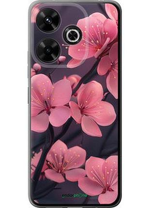 Чехол на xiaomi poco m6 4g пурпурная сакура "6075u-3798-2448"