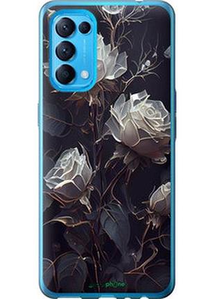 Чехол на oppo reno5 розы 2 "5550u-2206-2448"