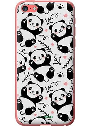 Чехол на iphone 5c панды "4318t-23-2448"