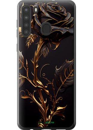 Чехол на samsung galaxy a21 роза 3 "5552u-1841-2448"