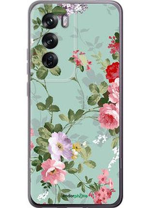 Чехол на oppo reno12 pro 5g цветочные обои 2 "862u-3740-2448"