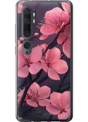 Чохол на xiaomi mi note 10 пурпурова сакура "6075t-1820-2448"