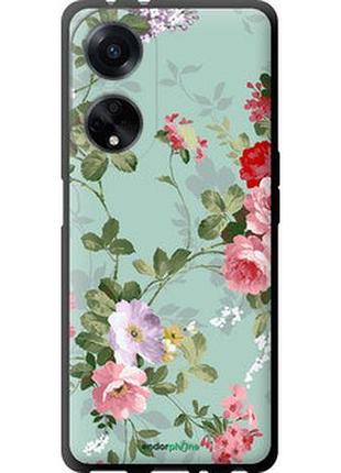 Чехол на oppo a98 цветочные обои 2 "862b-3115-2448"