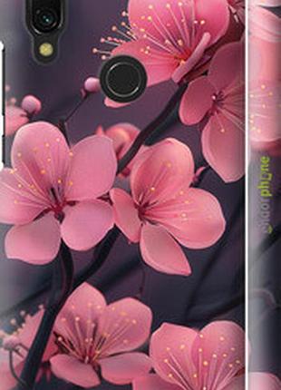 Чехол на xiaomi redmi 7 пурпурная сакура "6075m-1669-2448"