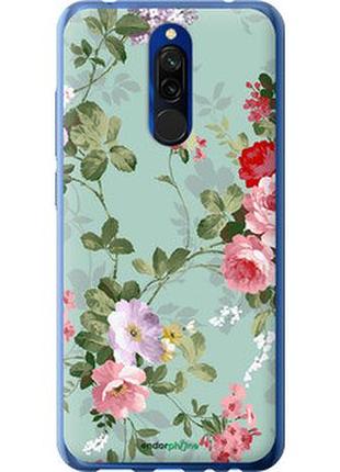 Чехол на xiaomi redmi 8 цветочные обои 2 "862t-1806-2448"