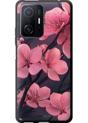 Чехол на xiaomi 11t пурпурная сакура "6075b-2487-2448"