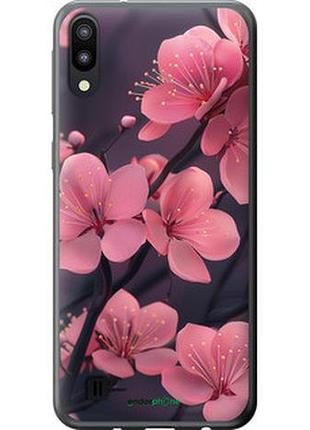 Чехол на samsung galaxy m10 пурпурная сакура "6075u-1661-2448"